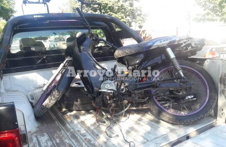 A la 27ma. La moto fue trasladada por Comando a la comisaría local.