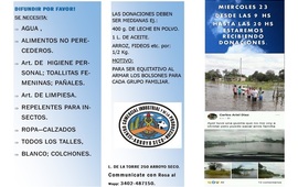 Imagen de Por los inundados: En el Centro Comercial se recibir&aacute;n donaciones