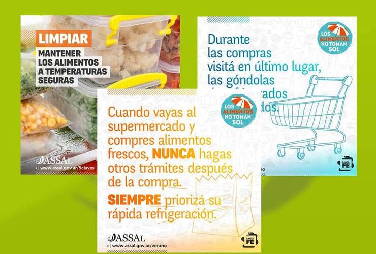 Imagen de Altas temperaturas: Recomendaciones de ASSAL Arroyo Seco sobre cuidados al comprar y consumir alimentos