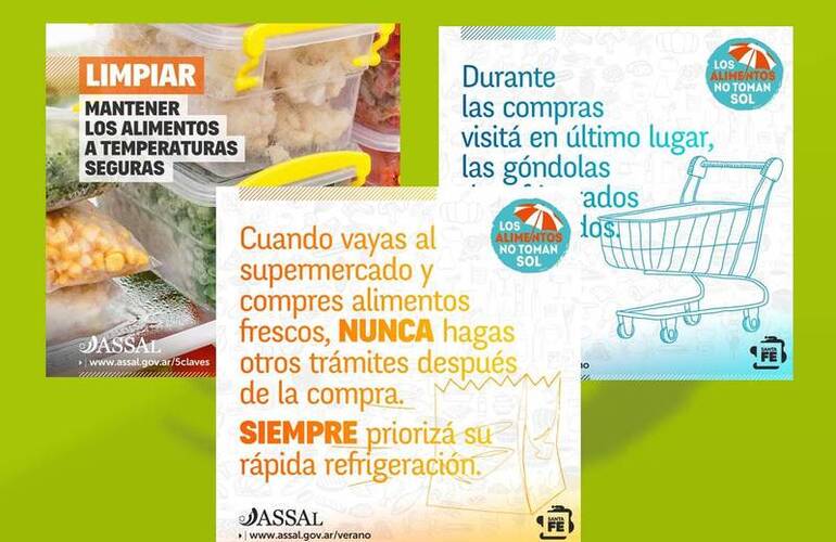Imagen de Altas temperaturas: Recomendaciones de ASSAL Arroyo Seco sobre cuidados al comprar y consumir alimentos