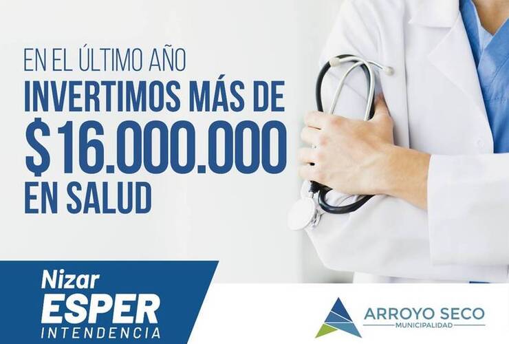 Imagen de El Municipio invirtió en el último año 16 millones de pesos en la salud local