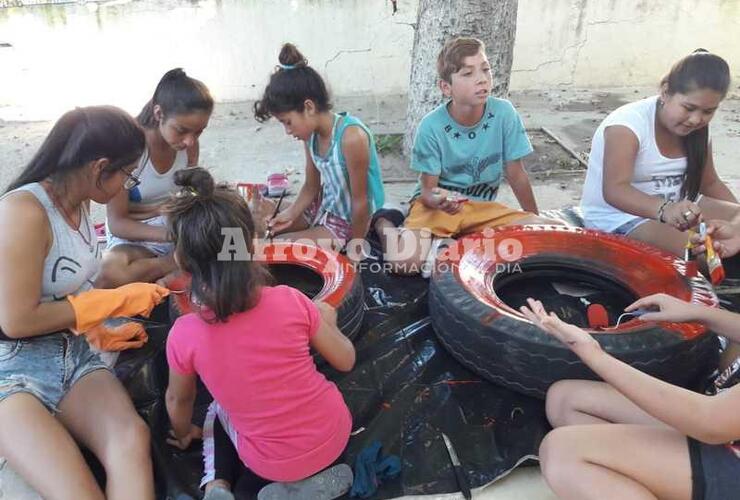 Son alumnos del taller "La Cultura es la Sonrisa" de la profesora Sandra Balbuena