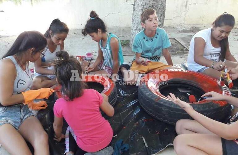 Son alumnos del taller "La Cultura es la Sonrisa" de la profesora Sandra Balbuena