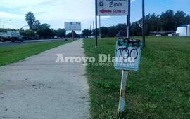 El panal de encuentra en uno de los carteles del circuito.