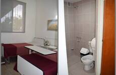 En imágenes. Sala y baños en el sector de internación.