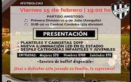 Imagen de Invitación en blanco y negro: Unión convoca a la reinauguración de las luces del estadio