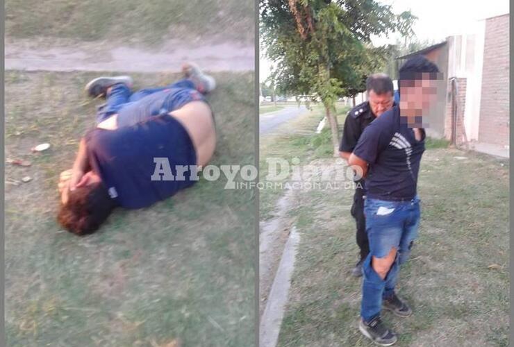 Luego de ser linchado. El adolescente fue trasladado a sede policial.