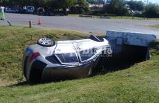 Imagen de Accidente en el ingreso a YPF de autopista