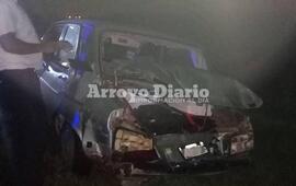 Imagen de Un micro y un auto involucrados en un choque
