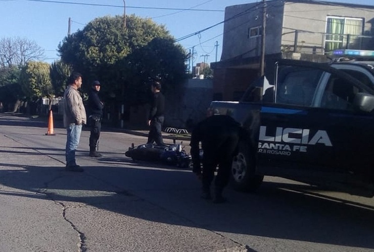 Imagen de Accidente por calle Rivadavia