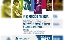 Imagen de Abierta la inscripción a los Talleres Culturales
