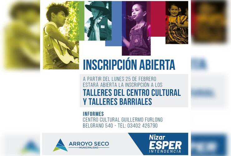 Imagen de Abierta la inscripción a los Talleres Culturales