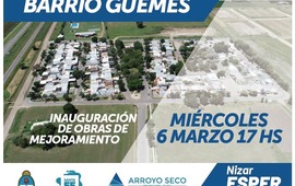 Imagen de Las obras en el Barrio G&uuml;emes se inauguran el 6 de marzo
