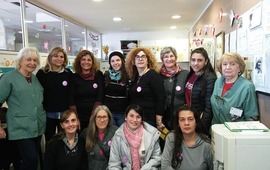 El grupo en uno de los viajes a Rosario donde visitaron el Hospital Vilela y la Maternidad Martin