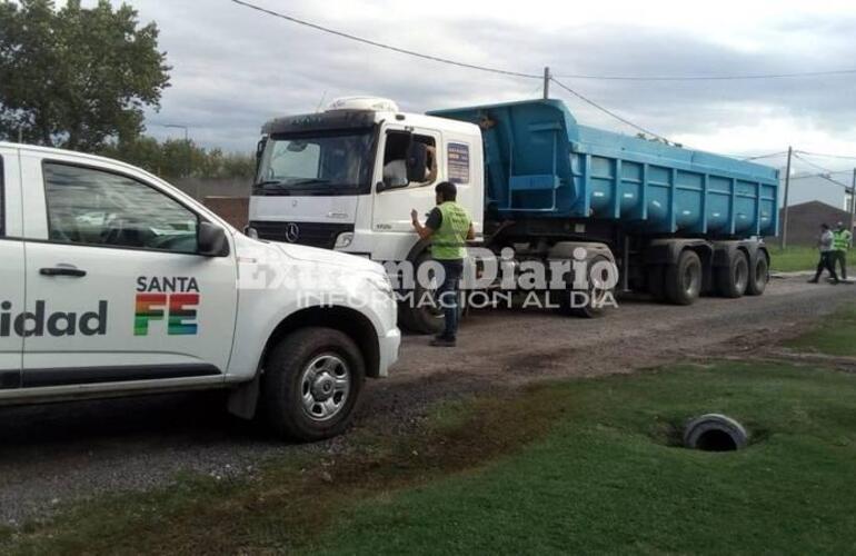 Es local. El camión pertenece a una empresa de Arroyo Seco.