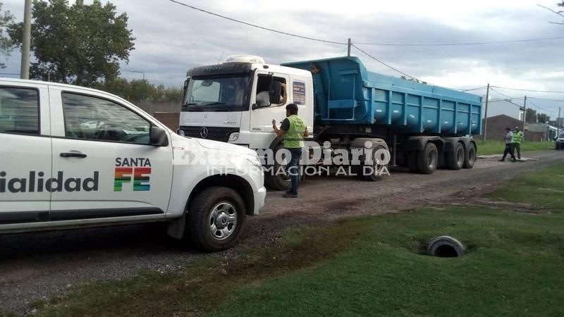 Es local. El camión pertenece a una empresa de Arroyo Seco.