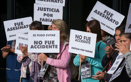 El pedido de familiares y amigos es contundente. Foto: Juan Jos&eacute; Garc&iacute;a.