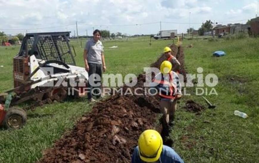 Imagen de Fighiera: La Comuna recibi&oacute; nuevo desembolso para la obra de gas