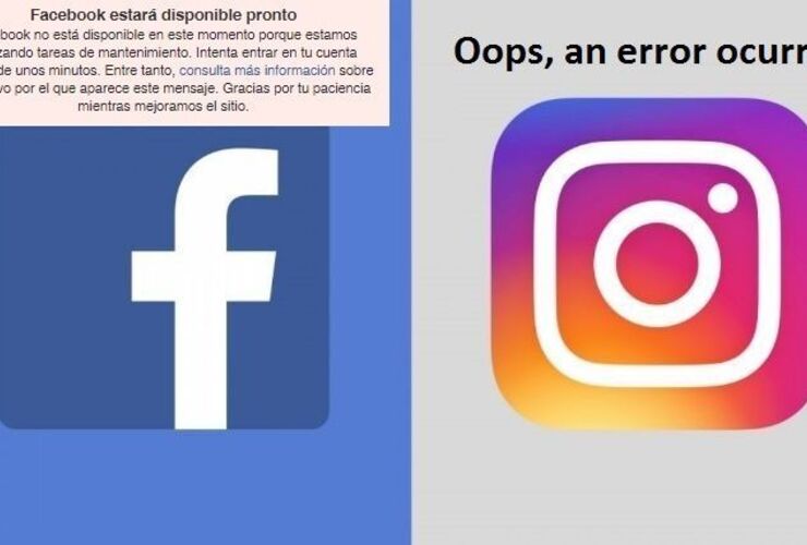 Facebook e Instagram, nuevamente con fallas.