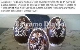 La rifa se ofrece por Facebook