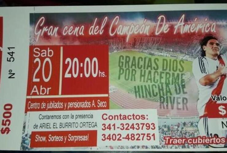 El pasaporte para la Fiesta del �Campe&oacute;n de Am&eacute;rica�.