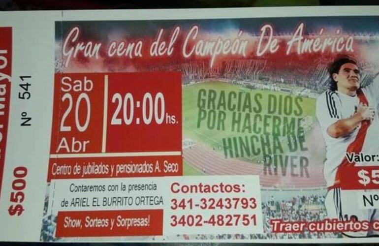 El pasaporte para la Fiesta del Campeón de América.