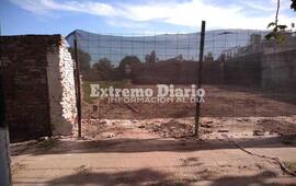 Imagen de Tumbaron el tapial y limpiaron el predio