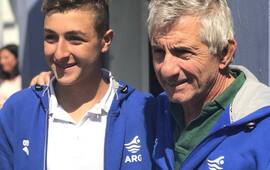 Al Sudamericano. Lucas, entrenador, junto a Máximo Concetti quien irá acompañado también por Joaquín Renzi en Chile.