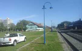 Imagen de Iluminaci&oacute;n del and&eacute;n del ferrocarril