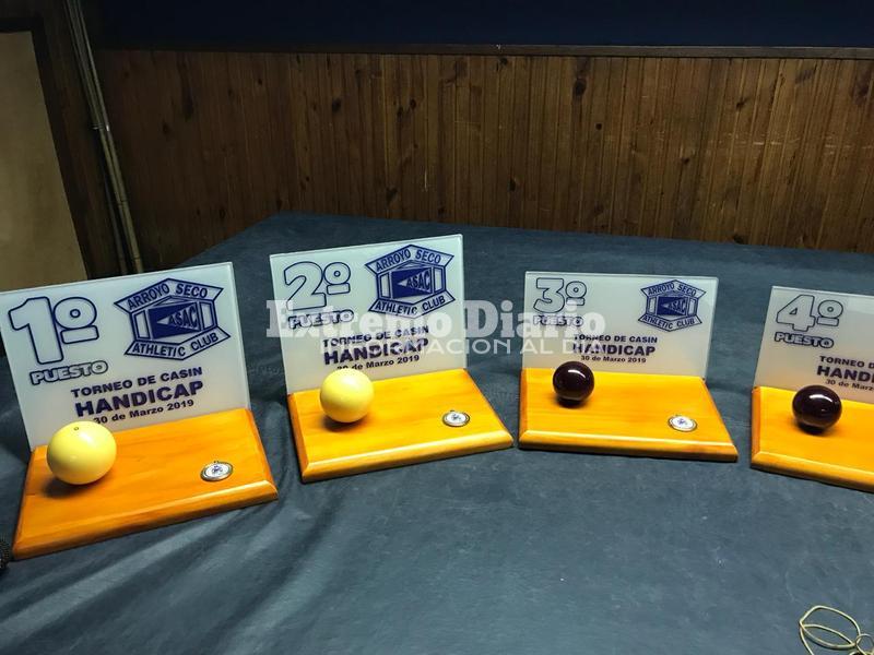 Los premios para los ganadores.