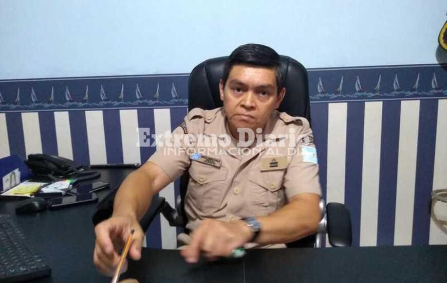 Nuevo Jefe. El Prefecto Marcelo Andres Chalup asumi&oacute; en el Destacamento Arroyo Seco en diciembre de 2018.