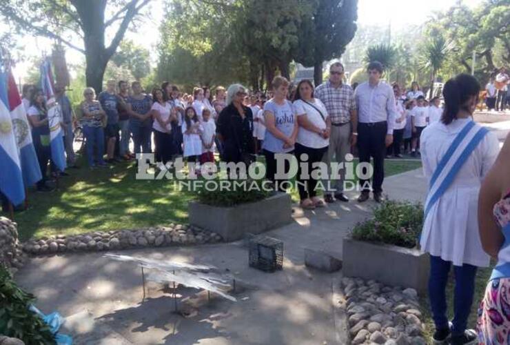 El acto se realizó en la plaza pública.