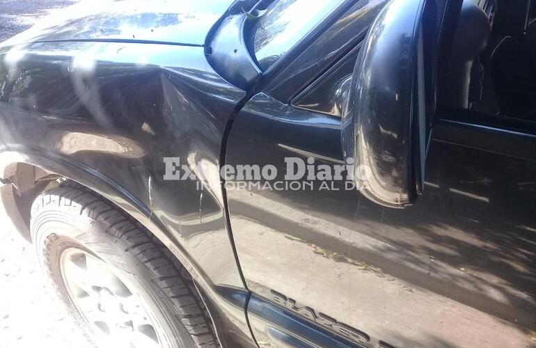 Así le quedó la camioneta Chevrolet Blazer al vecino.