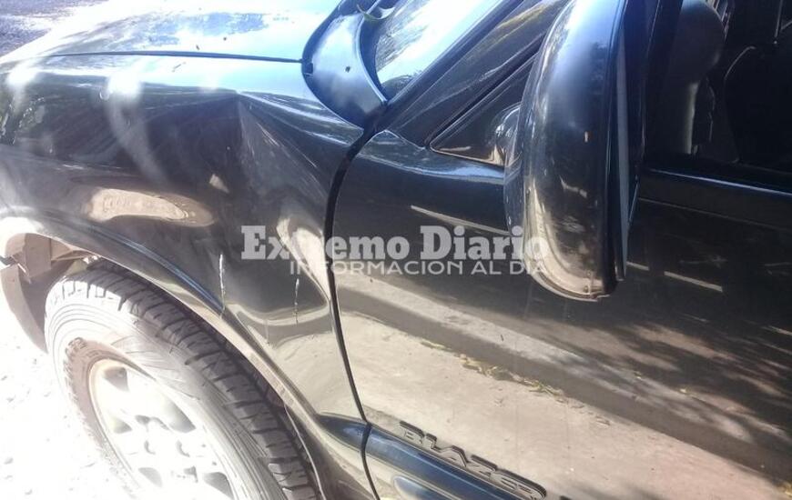 Así le quedó la camioneta Chevrolet Blazer al vecino.
