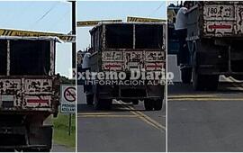 El transito pesado est&aacute; prohibido