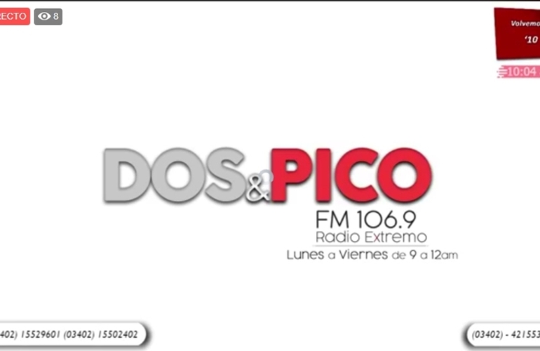 Imagen de Emisión EN VIVO de Dos & Pico, Radio Extremo 106.9