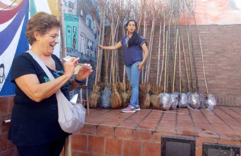 Imagen de Entrega de árboles en el Centro Cultural