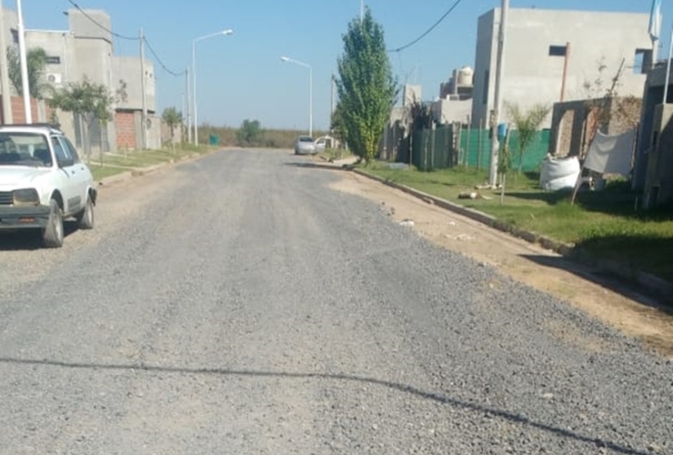 Imagen de Colocan escoria en el Barrio Don Alejandro