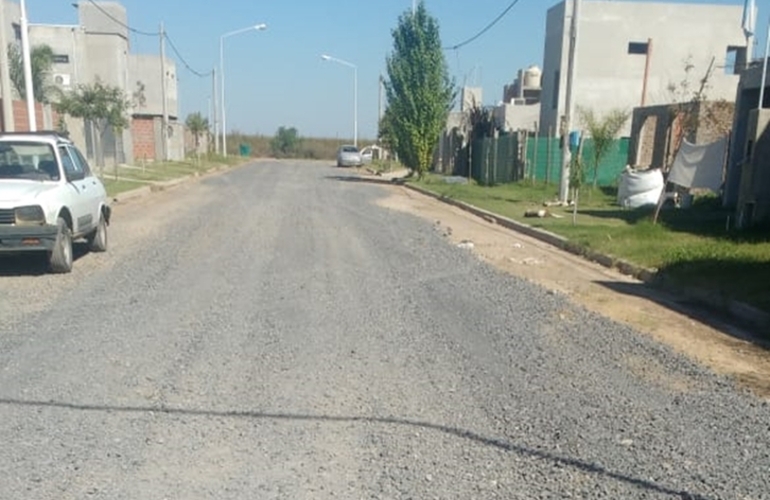 Imagen de Colocan escoria en el Barrio Don Alejandro