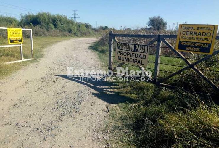 Ingreso prohibido. Tras lo ocurrido en diciembre, la municipalidad clausuró el ingreso a la cava.