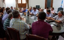 Los sindicalistas municipales en una de las &uacute;ltimas reuniones