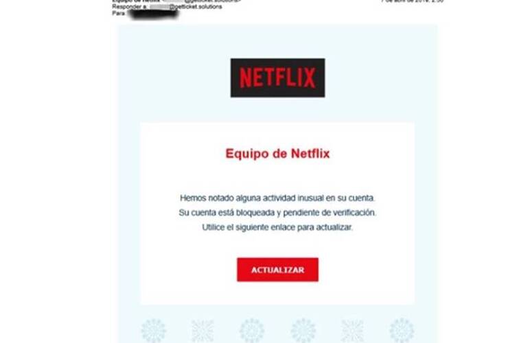 Imagen de Alerta por mails que parecen llegar desde Netflix y roban datos bancarios