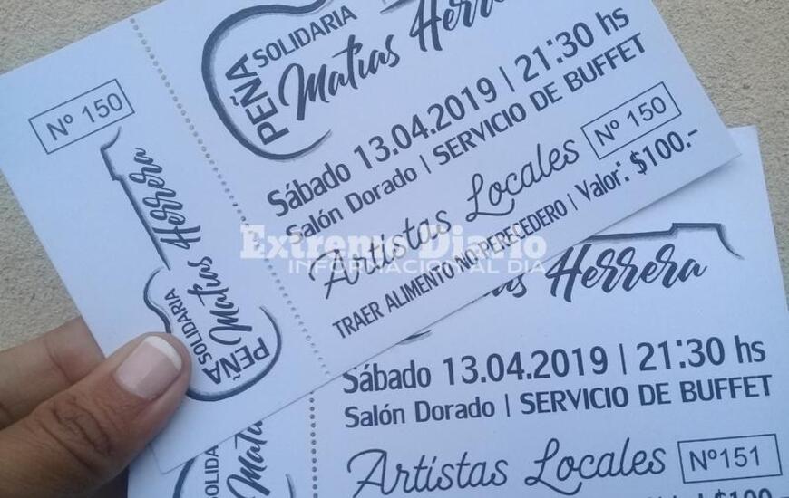 Imagen de Arroyo es Solidario: Esta noche Pe&ntilde;a a beneficio de Mat&iacute;as Herrera