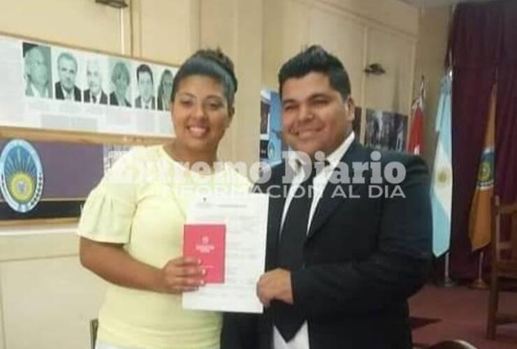 La pareja contrajo matrimonio hace pocos meses.