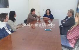 El senador provincial se reunió con autoridades locales