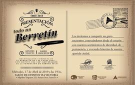 Imagen de Presentaci&oacute;n oficial del libro &acute;Todo un Berret&iacute;n&acute;