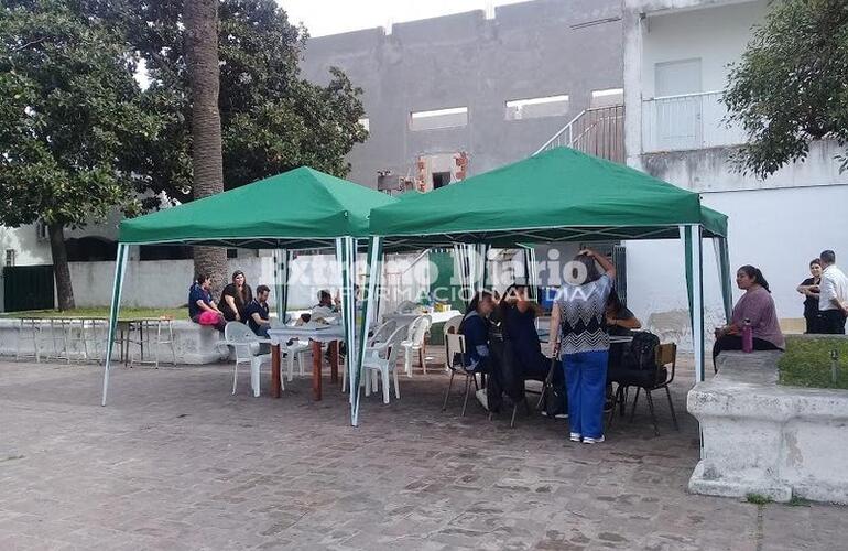 Esta ma&ntilde;ana. En esta ocasi&oacute;n la actividad se realiz&oacute; frente al atrio parroquial.