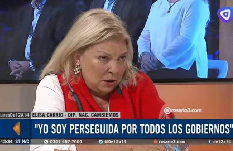 Imagen de Carrió, contra Bonfatti: Si los santafesinos quieren votar a Los Monos, voten por él