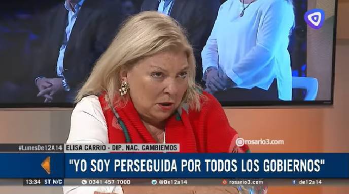 Imagen de Carrió, contra Bonfatti: Si los santafesinos quieren votar a Los Monos, voten por él