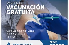 Imagen de Posta de vacunaci&oacute;n en la Plaza 9 de Julio